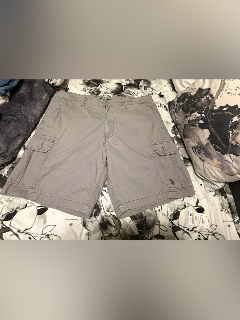 U.S. Polo ASSN. Gray Men's Cargo Shorts